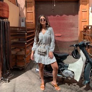 STRIPED MINI DRESS